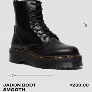 Black Lace-Up Combat Boots